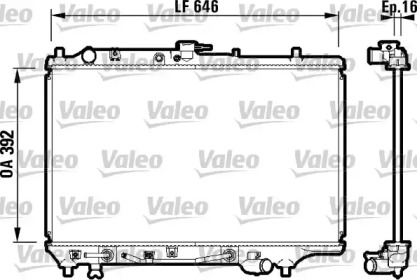 Водяной радиатор VALEO для MAZDA 323 S IV (BG) 1.3 16V
