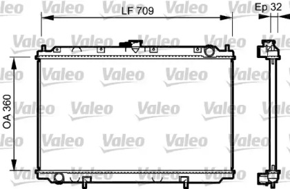 Водяной / масляный радиатор VALEO для NISSAN PRIMERA Traveller (WP11) 2.0 TD