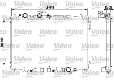 Водяной / масляный радиатор VALEO для MAZDA 626 III Hatchback (GD) 2.0 16V