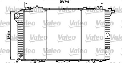 Водяной / масляный радиатор VALEO для NISSAN PATROL III/2 Station Wagon (W260) 2.8 TD