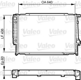 Водяной / масляный радиатор VALEO для NISSAN PATROL III/1 Station Wagon (W160) 3.2 D (W160)