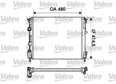 Водяной радиатор VALEO для NISSAN KUBISTAR (X76) 1.5 dCi