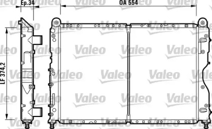 Водяной / масляный радиатор VALEO для ALFA ROMEO 146 (930_) 1.9 JTD (930.B4B)