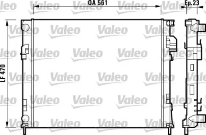 Водяной / масляный радиатор VALEO для NISSAN PRIMASTAR Фургон (X83) 2.0