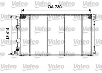 Водяной радиатор VALEO для NISSAN INTERSTAR Фургон (X70) dCi 140