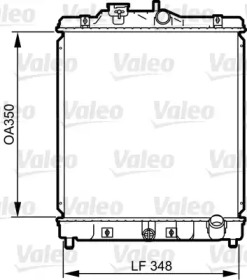 Водяной радиатор VALEO для HONDA HR-V (GH) 1.6 16V 4WD (GH2, GH4)