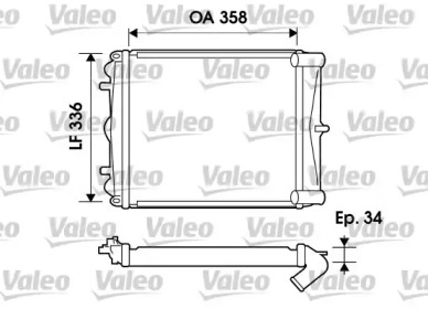 Водяной / масляный радиатор VALEO для PORSCHE BOXSTER (986) 2.7