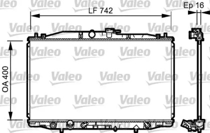 Водяной / масляный радиатор VALEO для HONDA ACCORD VII Tourer (CM, CN) 2.4 (CM2)