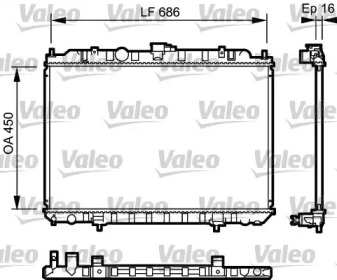 Водяной / масляный радиатор VALEO для NISSAN X-TRAIL (T30) 2.0