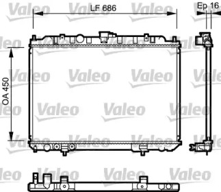 Водяной / масляный радиатор VALEO для NISSAN X-TRAIL (T30) 2.5 4x4