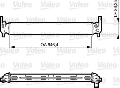 Водяной радиатор VALEO для VW POLO (6R, 6C) 1.4 TDI