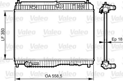 Водяной / масляный радиатор VALEO для FORD FIESTA VI 1.5 TDCi