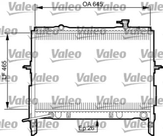 Водяной / масляный радиатор VALEO для KIA SORENTO I (JC) 2.5 CRDi