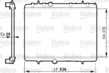 Водяной радиатор VALEO для PEUGEOT 508 SW 2.0 BlueHDi 150