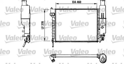 Водяной радиатор VALEO для PEUGEOT 405 I (15B) 1.4