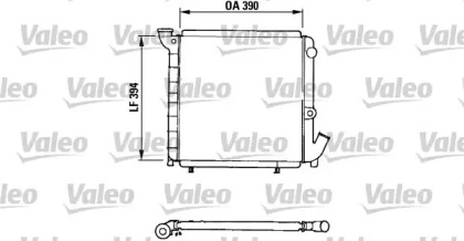 Водяной / масляный радиатор VALEO для RENAULT SUPER 5 (B/C40_) 1.4 (B/C40J)