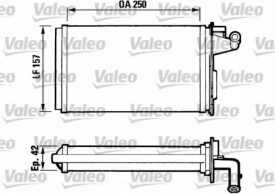 Водяной / масляный радиатор VALEO для ALFA ROMEO 146 (930_) 1.7 i.e. 16V (930.B1)