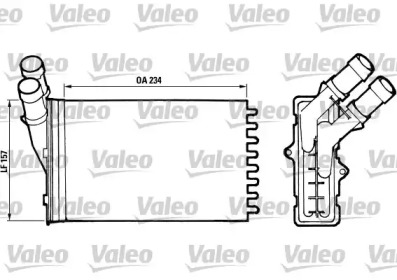 Салонный теплообменник VALEO для PEUGEOT 306 Кабриолет (7D, N3, N5) 1.8 16V