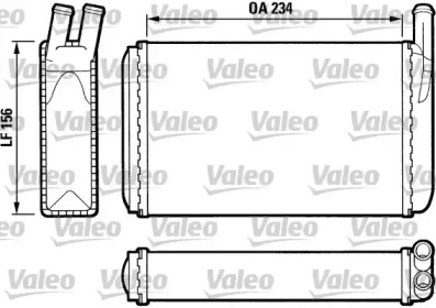 Салонный теплообменник VALEO для VW SCIROCCO (53) 1.6