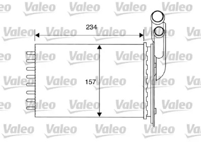 Салонный теплообменник VALEO для RENAULT CLIO I (B/C57_, 5/357_) 1.4