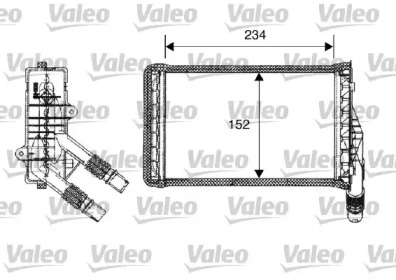 Салонный теплообменник VALEO для RENAULT KANGOO (KC0/1_) 1.4 (KC0C, KC0H, KC0B, KC0M)