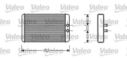 Салонный теплообменник VALEO для FIAT DUCATO c бортовой платформой/ходовая часть (230_) 2.5 TDI