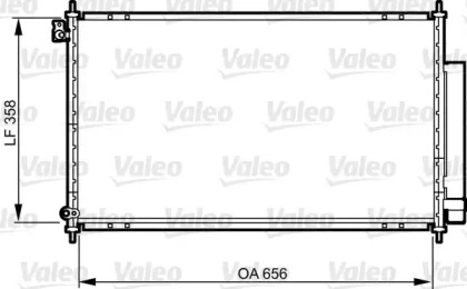 Конденсатор VALEO для HONDA ACCORD VII Tourer (CM, CN) 2.2 i-CTDi (CN2)
