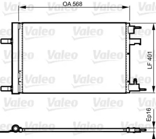Кондиционер VALEO для CHEVROLET CRUZE Station Wagon (J308) 1.4