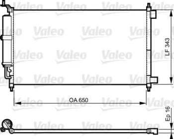 Конденсатор VALEO для NISSAN JUKE (F15) 1.6 DIG-T 4x4