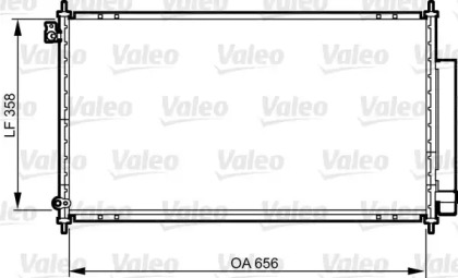 Конденсатор VALEO для HONDA ACCORD VII Tourer (CM, CN) 2.4 (CM2)