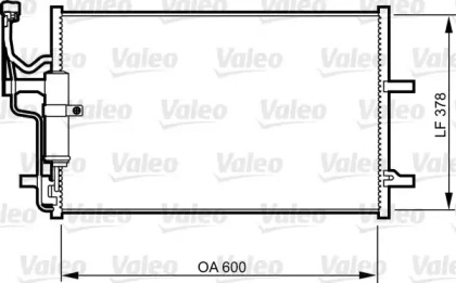 Конденсатор VALEO для MAZDA 3 (BK) 2.3 MPS Turbo