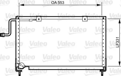 Кондиционер VALEO для MAZDA 626 III Hatchback (GD) 2.2 12V