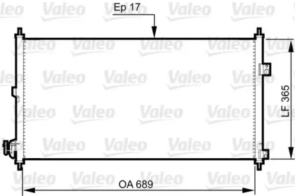Конденсатор VALEO для NISSAN X-TRAIL (T30) 2.0