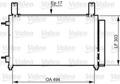 Конденсатор VALEO для CHEVROLET SPARK 0.8