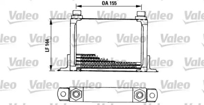 Водяной / масляный радиатор VALEO для ALFA ROMEO 146 (930_) 1.9 TD (930.B4A)