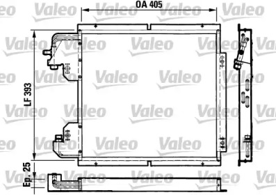 Конденсатор VALEO для RENAULT CLIO I (B/C57_, 5/357_) 1.4