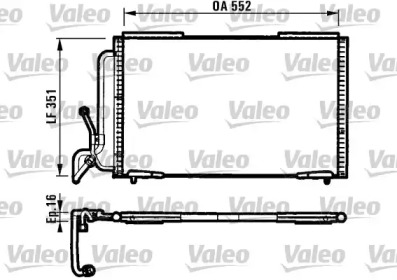 Конденсатор VALEO для PEUGEOT 405 I (15B) 1.9 SPort MI-16 4x4