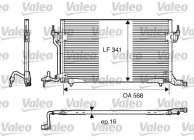 Кондиционер VALEO для PEUGEOT 306 Кабриолет (7D, N3, N5) 1.8 16V