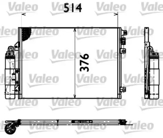 Конденсатор VALEO для RENAULT KANGOO (KC0/1_) 1.4 (KC0C, KC0H, KC0B, KC0M)