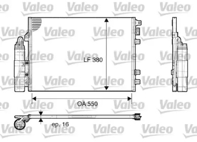 Конденсатор VALEO для RENAULT KANGOO (KC0/1_) 1.4 (KC0C, KC0H, KC0B, KC0M)