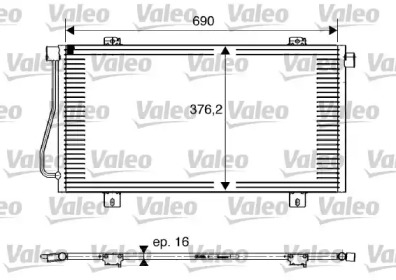 Конденсатор VALEO для NISSAN INTERSTAR Фургон (X70) dCi 120