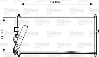 Конденсатор VALEO для NISSAN PRIMERA Hatchback (P12) 2.2 dCi