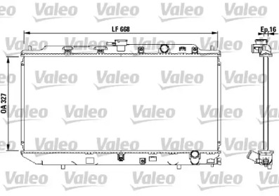 Водяной / масляный радиатор VALEO для HONDA CIVIC II Shuttle (EE) 1.5 i 16V (EE2)