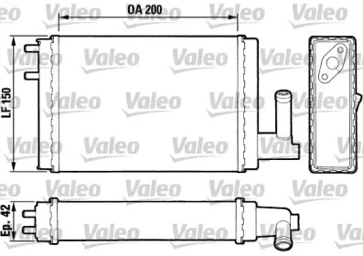 Водяной / масляный радиатор VALEO для ALFA ROMEO ALFETTA (116_) 2.0 TD (116.BA)