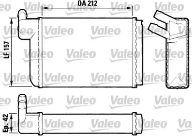 Салонный теплообменник VALEO для VW SCIROCCO (53) 1.6