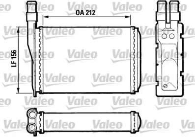 Водяной / масляный радиатор VALEO для RENAULT SUPER 5 (B/C40_) 1.4 (B/C40J)