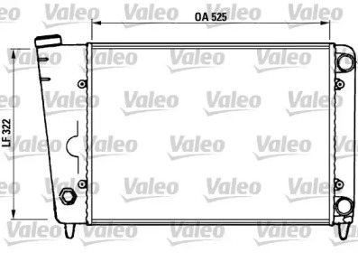 Водяной / масляный радиатор VALEO для VW SCIROCCO (53) 1.6