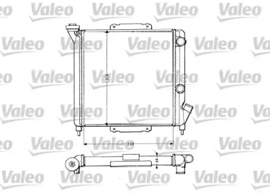 Водяной / масляный радиатор VALEO для RENAULT SUPER 5 (B/C40_) 1.4 (B/C40J)