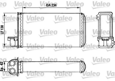 Салонный теплообменник VALEO для PEUGEOT 205 I (741A/C) 1.7 Diesel