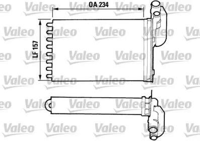 Салонный теплообменник VALEO для RENAULT CLIO I (B/C57_, 5/357_) 1.4